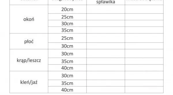 Jak dobrać spławik na żywca ile gram by zwiększyć skuteczność?